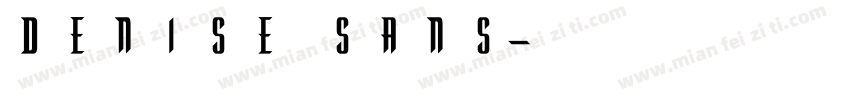 Denise Sans字体转换